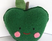 Green Apple - Recycled Wool Plush Toy