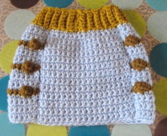Dog Sweater Vest - Forget-Me-Not - Size M  - Ready to Ship Today
