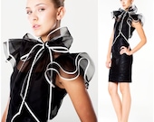 Silk Natalia Bow Blouse Black