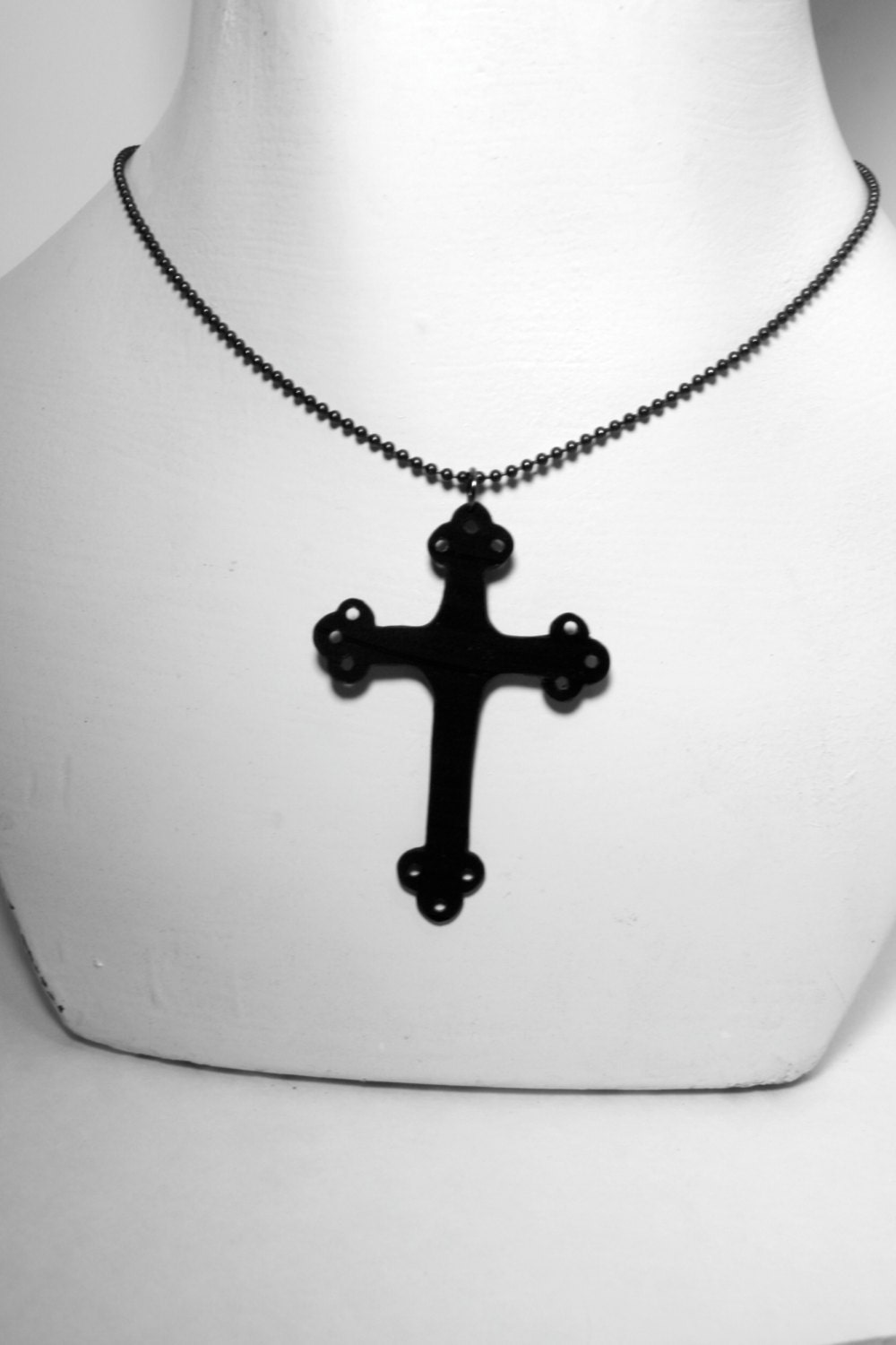 Ornate Cross Recycled Record Silhouette