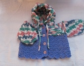 6 to 12 month Hooded Baby Girl Sweater