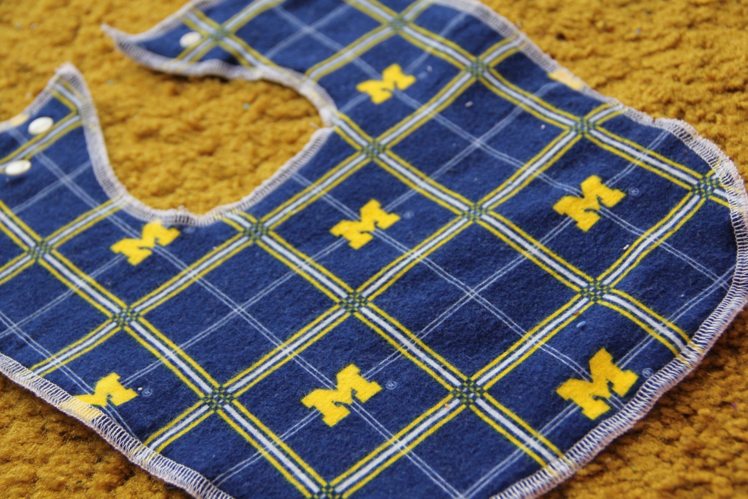 Michigan Plaid Baby and Toddler Bib