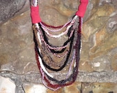 southwestern sunset fiber sting necklace...by mia baggali