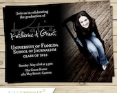 High School College Photo Graduation Announcement