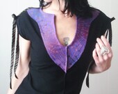 The Concubine - iheartfink Handmade Hand Printed Womens Artistic Bohemian Fitted Dramatic Top