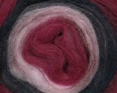 Merino and bamboo center pull roving.  Blueberry Pie.  4.7oz