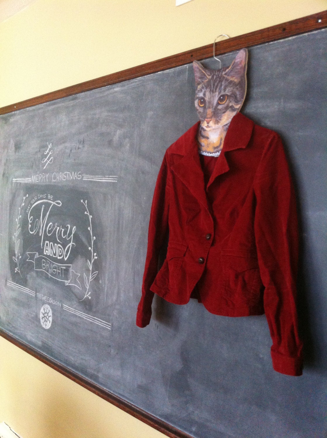 Vintage Red Fitted Corduroy Jacket - Size 4