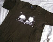 CLEARANCE 9 to 10 yrs Kids Brown Zombie Love Tshirt