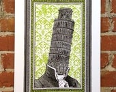 Mr. Pisa- Hand-Printed Art Print