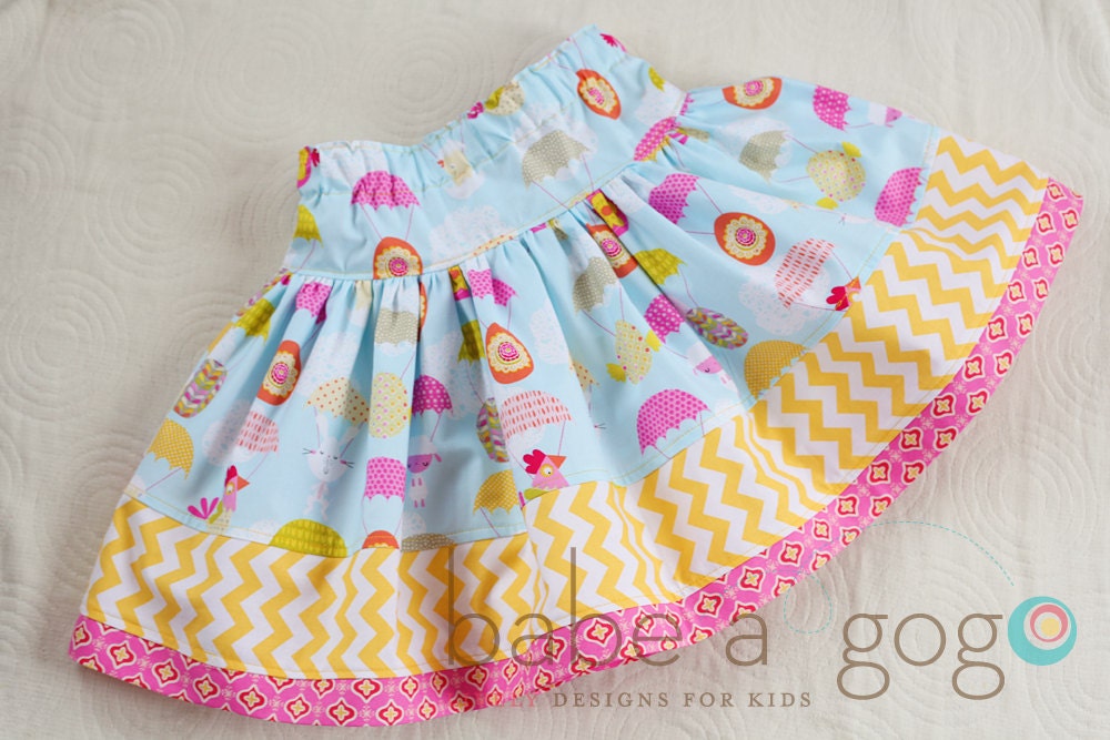 Out of the Blue Easter Twirly Skirt for Toddlers and Girls by babe-a-gogo