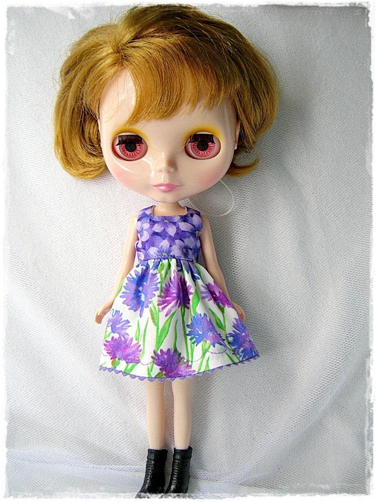 Blythe Dress: Purple Cornflower,  made by Princess51