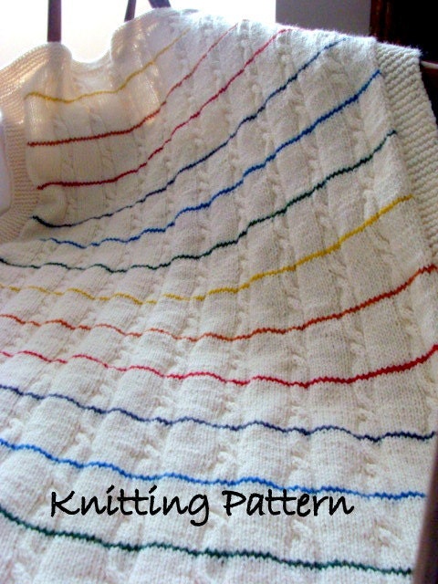 Tug Hill Crib Blanket Knitting Pattern Baby Wrap