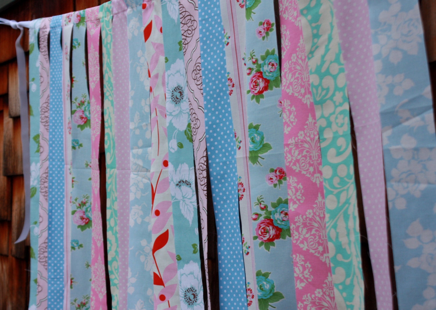 Fabric Strips Photo Prop, Garland.  Choose Theme. Tassel Rag Tie. By the Foot. Wedding Decoration, Party, or Nursery.