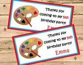 DIY Personalized Candy Bag Topper - Printable PDF File, Treat Bag Topper, Party Favor