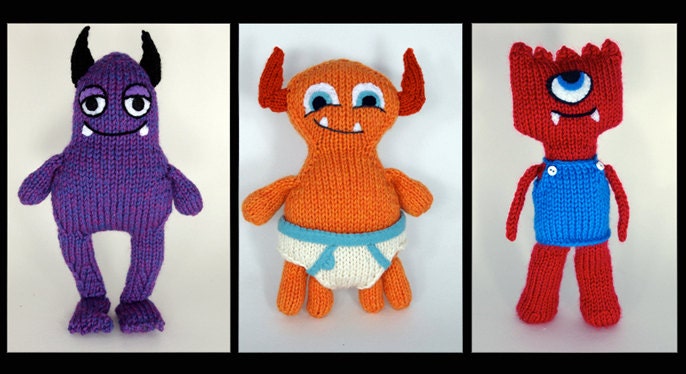 Hungry Monsters Project Knitting Pattern
