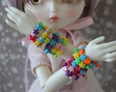 Candy Star Bracelets Discount Pack of 4 BJD MSD SD YoSD Doll Jewelry Cute Fairy Kei Pop Kei
