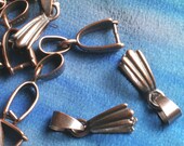 Antique copper pendant bail 14x5mm, 6 pcs (item ID YWACHA00058)