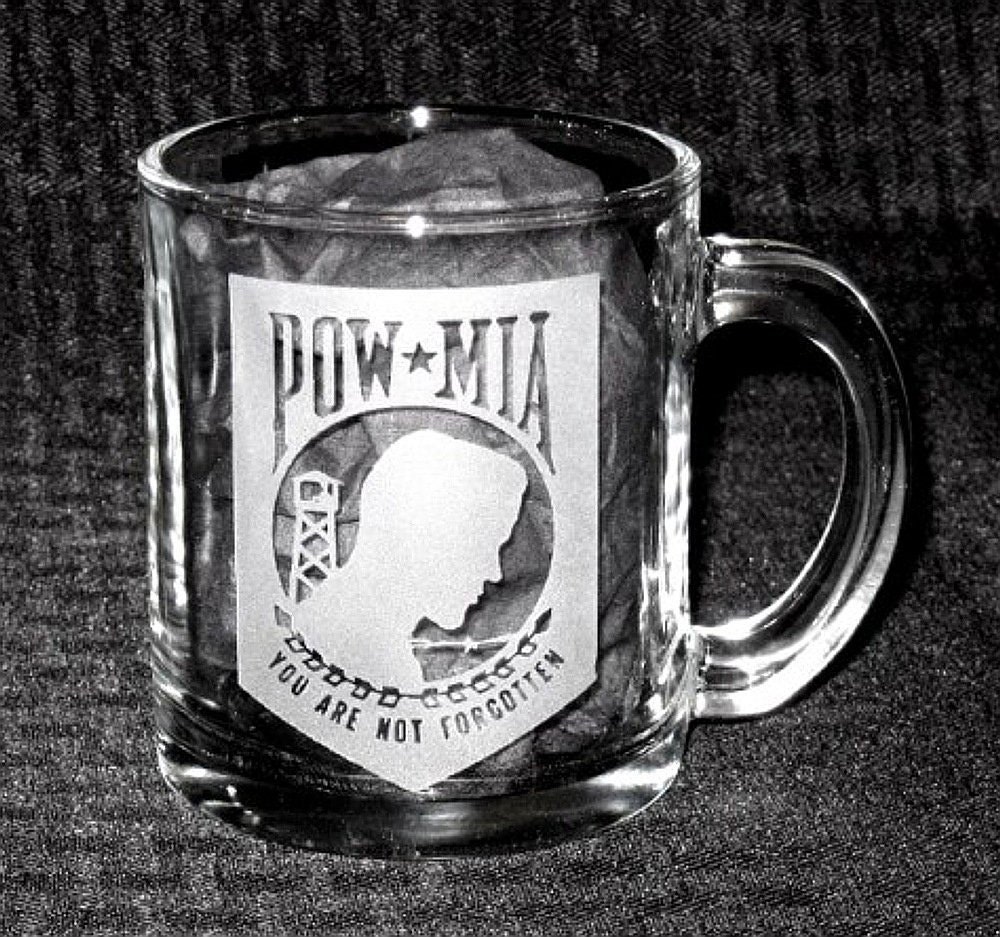 Our "POW/MIA" Heavy 13 oz Coffee Cup