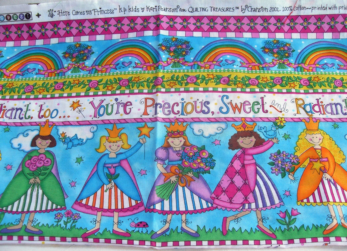 100% Cotton Quilt Fabric KP Kids & Co 1 Fat quarter - Princess