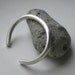 Reserved for Judith - Large Size Sterling Silver Heavy Wire Cuff Bracelet Satin Finish