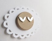 Petal Studs Sterling Silver Earrings