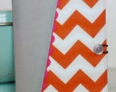 List Taker / Chevron & RicRac Covered Notebook (Ready to Ship)