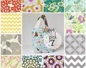 Set of 7 Project Bags - Medium Cotton Totes - Save 15%