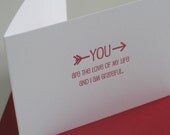 Valentine Card:  Love of My Life (Letterpress)