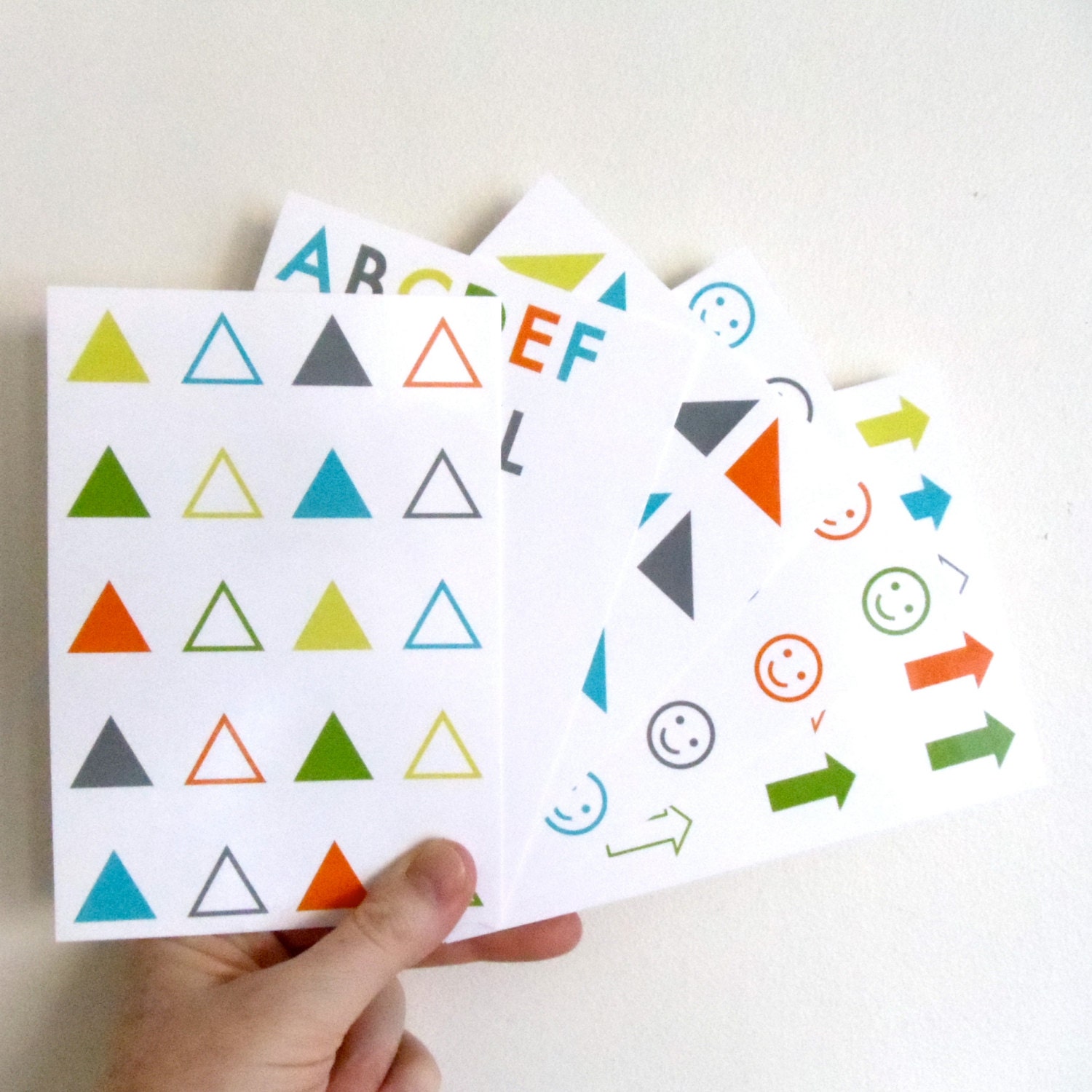 Postcard Set - Triangles & more