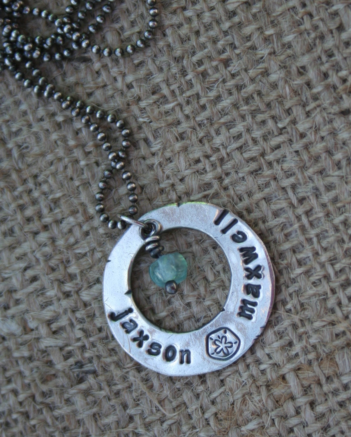Rustic Silver Necklace Collection - Circle of Love, personalized jewelry, handmade jewelry, silver jewelry, silver necklace