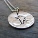 Silver Bicycle Necklace, PMC Fine Silver Jewelry, Bike Rider Jewelry
