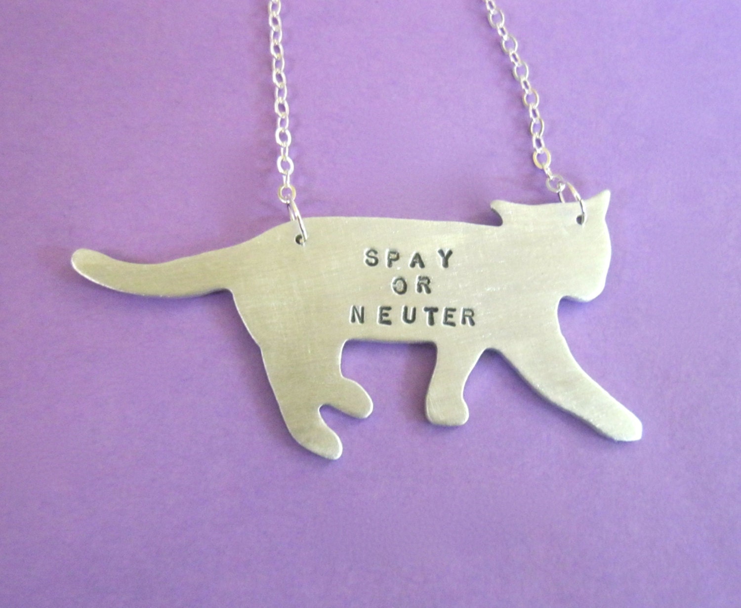 Spay or Neuter Cat Necklace