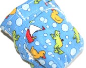 SALE: Frogs and Bubbles on Blue
