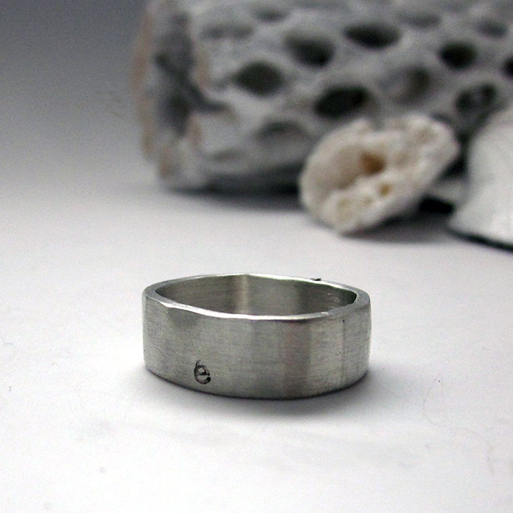 handmade silver band size 7