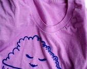 Lil' Sprout Maternity Tshirt in Violet (Made in USA)