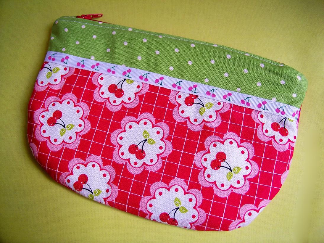 Cherry Pie Cosmetic Bag