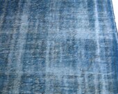 Blue Overdyed Vintage Carpet