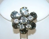 Black Diamond Crystal Hair Comb Rhinestone Hairpin Prom Formal Special Occasion Accessory