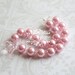 Little Princess - Handmade Pink Pearl Necklace with Swarovski - Large Beads - Couture Photo Prop