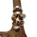 Herkimer diamond ring in bronze & silver