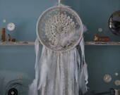 Sweet Dreams - Abandoned Vintage Bits of Fabric, Crochet and Lace Shabby Chic Dreamcatcher