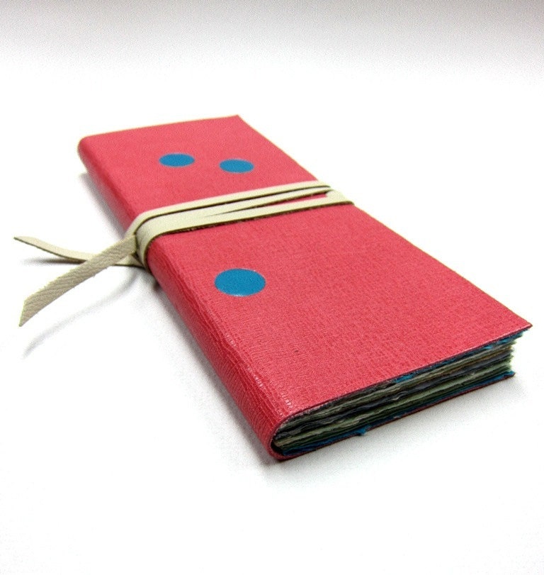Blank Coral Leather Journal/Sketchbook/Dairy