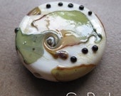 Lampwork Beads - Focal Beads - SueBeads - Big Round Focal 7 - Handmade Lampwork Beads - SRA M67