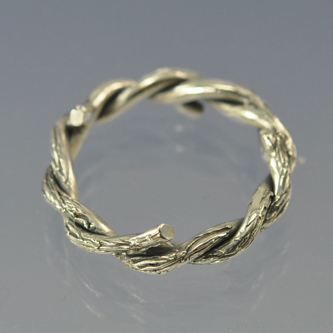 Entwined Twig Ring. Sterling Silver. Made to Order