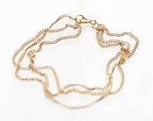 soleil - gold layered chain bracelet by elephantine
