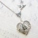 Silver Locket Necklace  - Silver HEART Locket - My GUARDIAN ANGEL- Jewelry by BirdzNbeez - Wedding Birthday Bridesmaids Gift