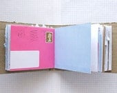 Mail Book - Recycled Paper Notebook - Mini Travel Journal