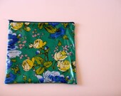 Oilcloth zip pouch