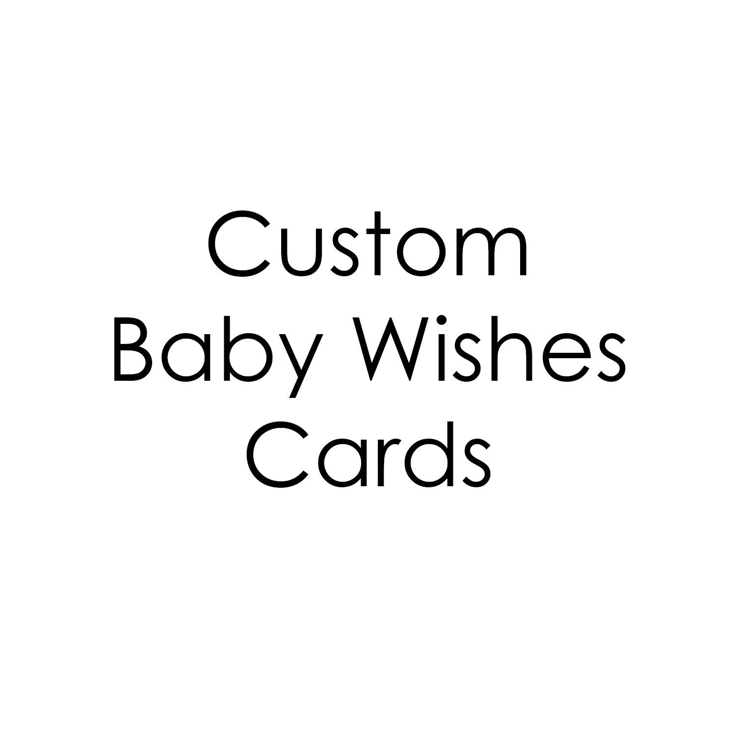 Printable baby shower game, Wishes for Baby, customized
