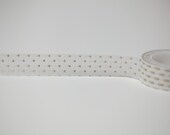 Gold polka dots Washi Tape, mini dots gold masking tape